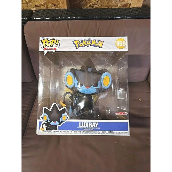 Funko Pop! GAMES Vinyl Jumbo 10 in: Pokémon Luxray Target (Exclusive) #959 New - Picture 1 of 6